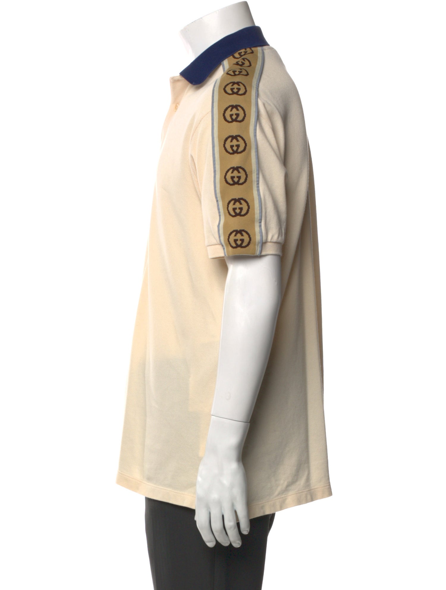 Gucci Interlocking G Logo Collar Polo Shirt